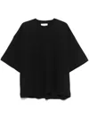 Studio Nicholson Crew Neck Oversized Fit Short Sleeves T-shirt In Black