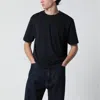 Studio Nicholson Bric T-shirt Black Regular Fit In Blue