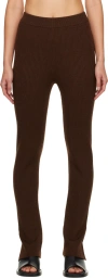 Studio Nicholson Brown Aldo Leggings In Hazelnut