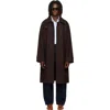 Studio Nicholson Brown Cabo Wool Coat In Brown