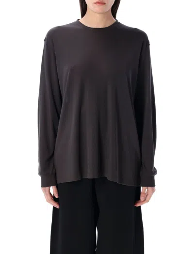 Studio Nicholson Brown Crewneck Long Sleeve T-shirt