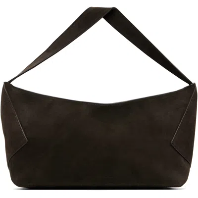 Studio Nicholson Brown Hagu Suede Bag In Ebony