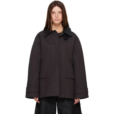 Studio Nicholson Brown Lurie Jacket In Black