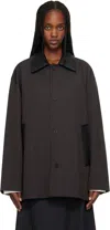Studio Nicholson Long Sleeve Jacket In Brown