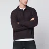 Studio Nicholson Classic Knit Sweater In Rich Brown Hue In Black