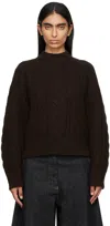 Studio Nicholson Brown Molve Sweater In Espresso