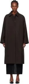 Studio Nicholson Brown Ria Coat In Brown