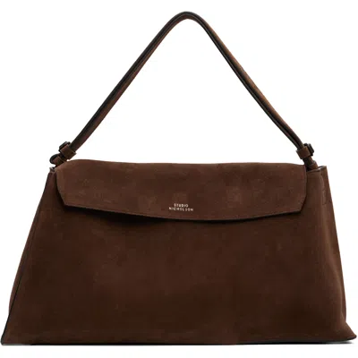 Studio Nicholson Brown Shiboru Suede Bag