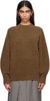 Studio Nicholson Brown Sirio Sweater In Nutmeg