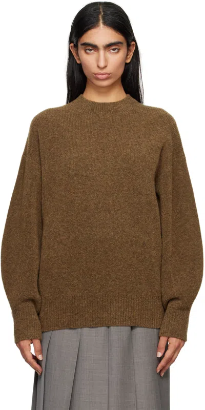 Studio Nicholson Brown Sirio Sweater In Nutmeg