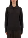 Studio Nicholson Brown Solid Shirt Collar Sweater In Brown