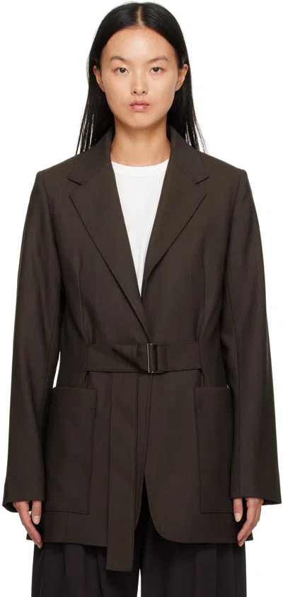 Studio Nicholson Brown Somner Blazer In Cocoa