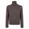 Studio Nicholson Loris High-neck Sweater In Brown