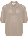 Studio Nicholson Knitted Polo Shirt In Neutrals
