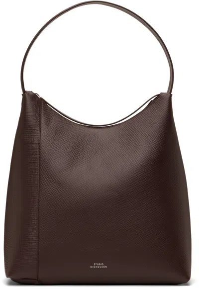 Studio Nicholson Brown Type 1 Leather Tote In Conker