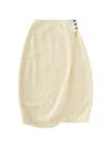 Studio Nicholson Bryde Button Patch Pocket Skirt In Yellow