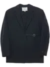 Studio Nicholson Buckled Blazer In 黑色
