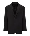 Studio Nicholson Button-down Blazer In Black