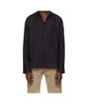 Studio Nicholson Button-down Long-sleeved Shirt In Black