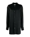 Studio Nicholson Woman Shirt Black Size 3 Viscose In Black