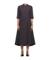 Studio Nicholson Gray Sabo Midi Dress In Purple