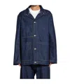Studio Nicholson Button-front Denim Jacket In Blue