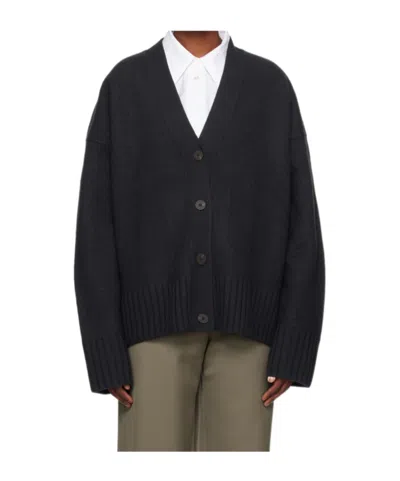 Studio Nicholson Button Sweater In Black