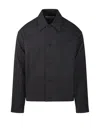 Studio Nicholson Button Up Overshirt Jacket In Black