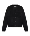 Studio Nicholson Buttoned Cardigan In Black