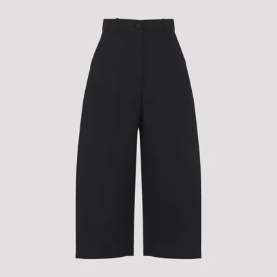 Studio Nicholson Buttoned High-waisted Trousers In Black