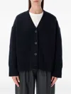 Studio Nicholson Buttoned Merino Cardigan In Blue