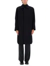 Studio Nicholson "cabo" Coat In Blue