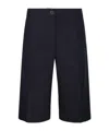 Studio Nicholson City Pleated Shorts Pockets In Black