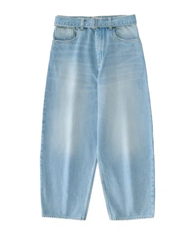 Studio Nicholson Cahun Belted Jeans In Blue