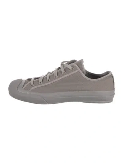 Pre-owned Studio Nicholson Canvas Sneakers In Gray