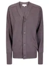 Studio Nicholson Extra-fine Merino Wool Cardigan In Gray