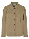 Studio Nicholson Tan Military Overshirt In Parcel