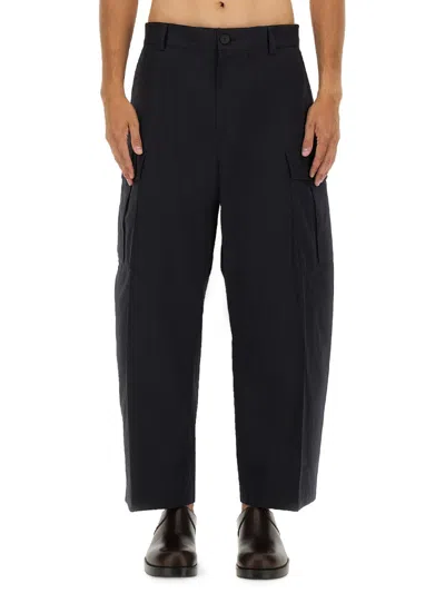 Studio Nicholson Cargo Pants In Blue
