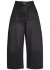 Studio Nicholson Chalco Barrel-leg Jeans In Black