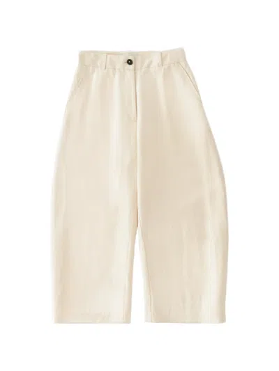 Studio Nicholson Chalco Curved Jeans In Neutral