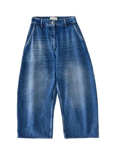 Studio Nicholson Chalco Denim Pant In Blue