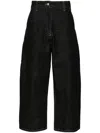 Studio Nicholson Straight-leg Cropped Jeans In Black