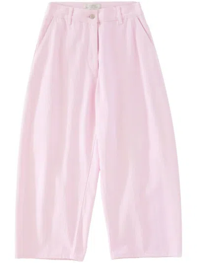 Studio Nicholson Chalco Straight-leg Trousers In Pink