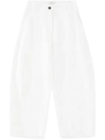 Studio Nicholson Chalco Straight-leg Trousers In White