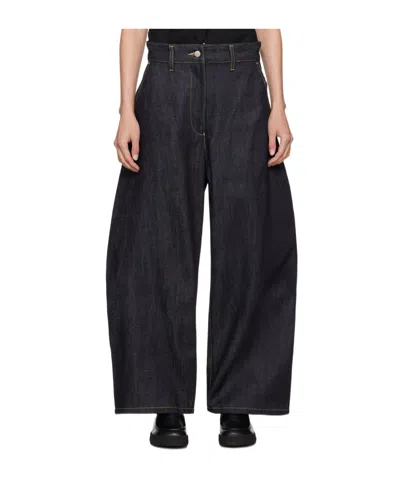 Studio Nicholson Chalco Wide-leg Denim Pants In Black