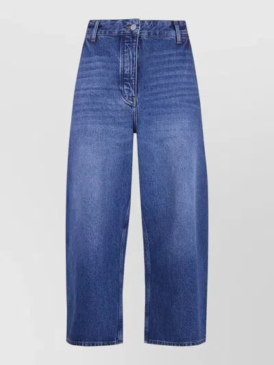 Studio Nicholson Chalco Wide Leg High Waist Trousers In Multi