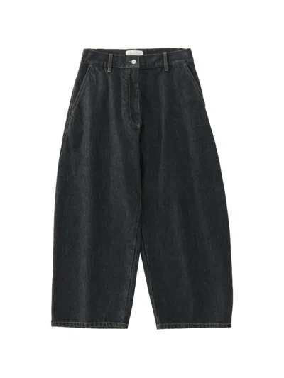 Studio Nicholson Chalco Barrel-leg Jeans In Black