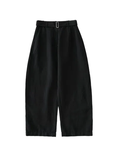 Studio Nicholson Chatto Belt-loop Trousers In Black