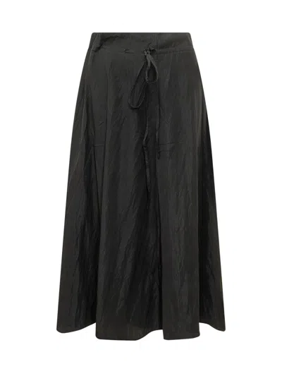 Studio Nicholson Chic Mini Skirt With Unique Detailing In Black