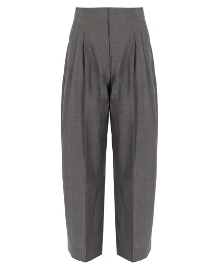 Studio Nicholson Chic Wool Trousers For Women In Grey